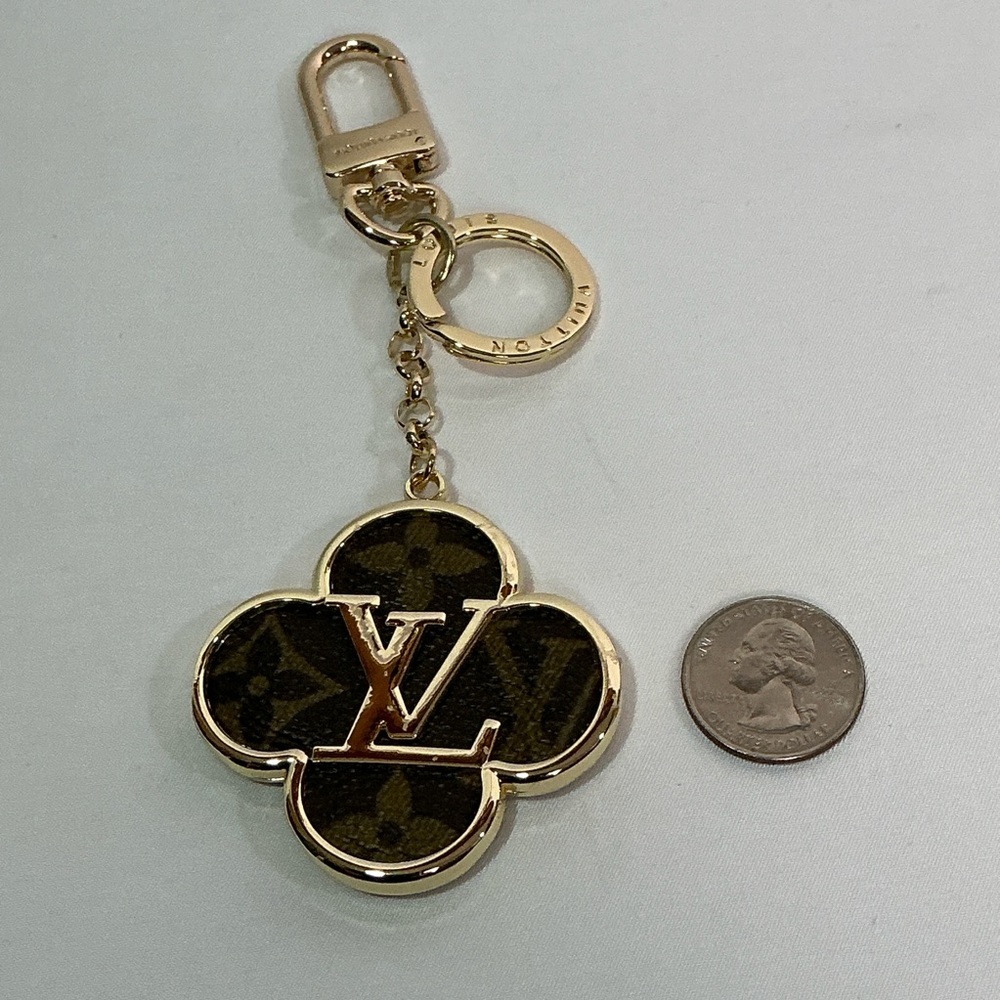 Louis Vuitton Into the Flower Bag Charm Key Holder Brown Monogram - Picture 7 of 8